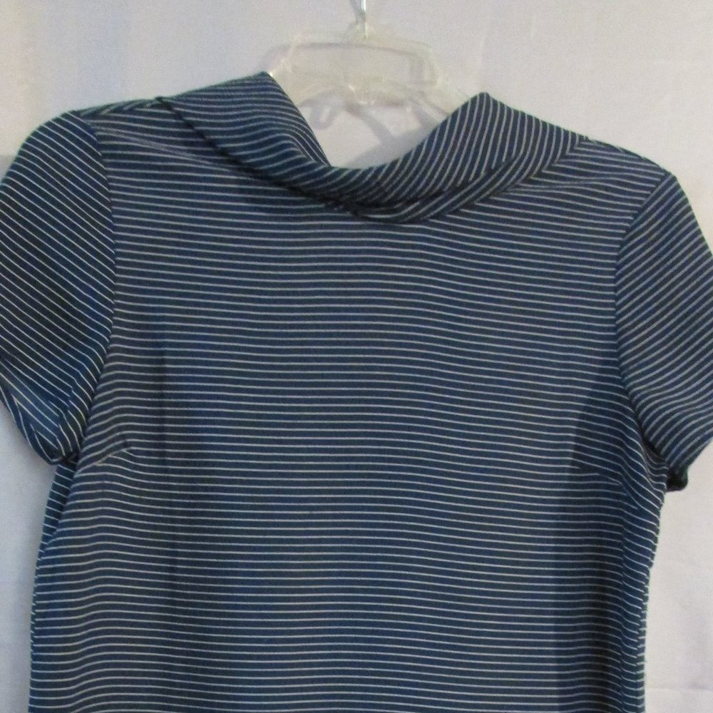Shirt - Blue and White Pin striped